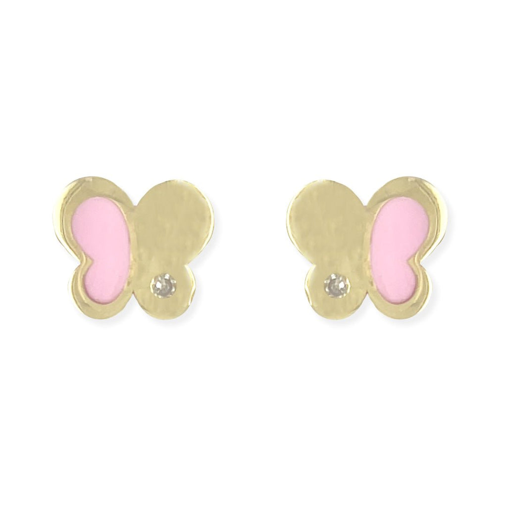 Pink Butterflies Earrings - Baby FitaihiPink Butterflies Earrings