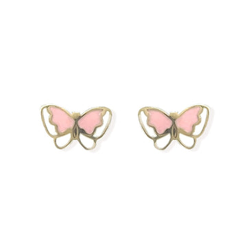 Pink Butterfly Earrings - Baby FitaihiPink Butterfly Earrings