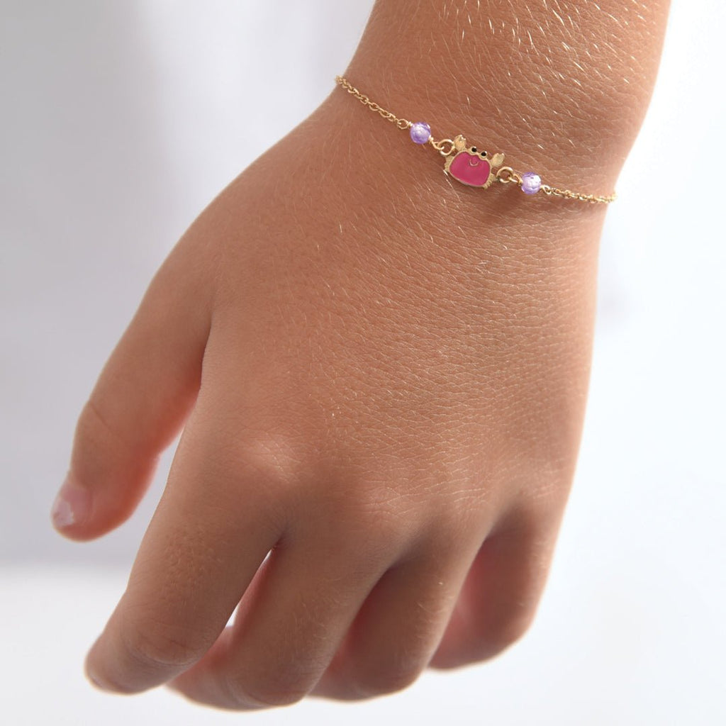 Pink Crab Bracelet - Baby FitaihiPink Crab Bracelet