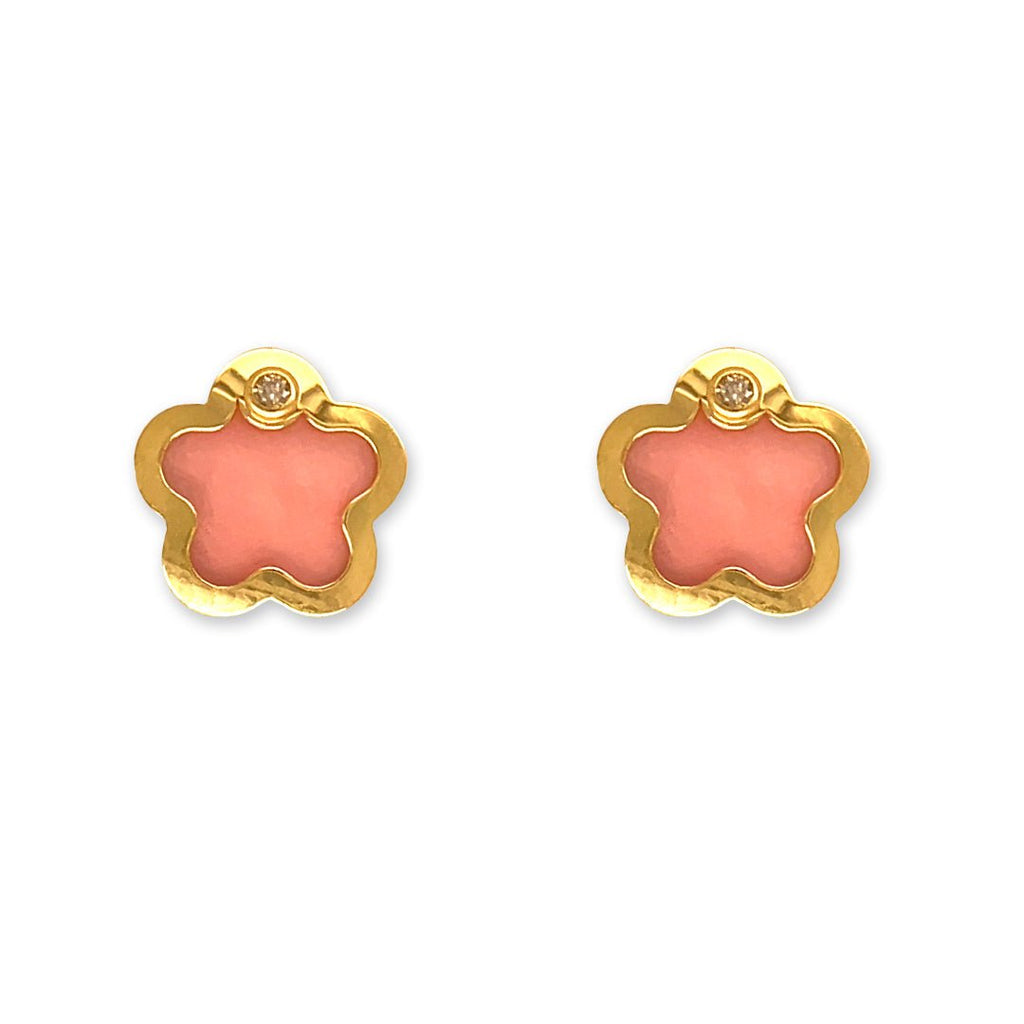 Pink Flower Earring - Baby FitaihiPink Flower Earring