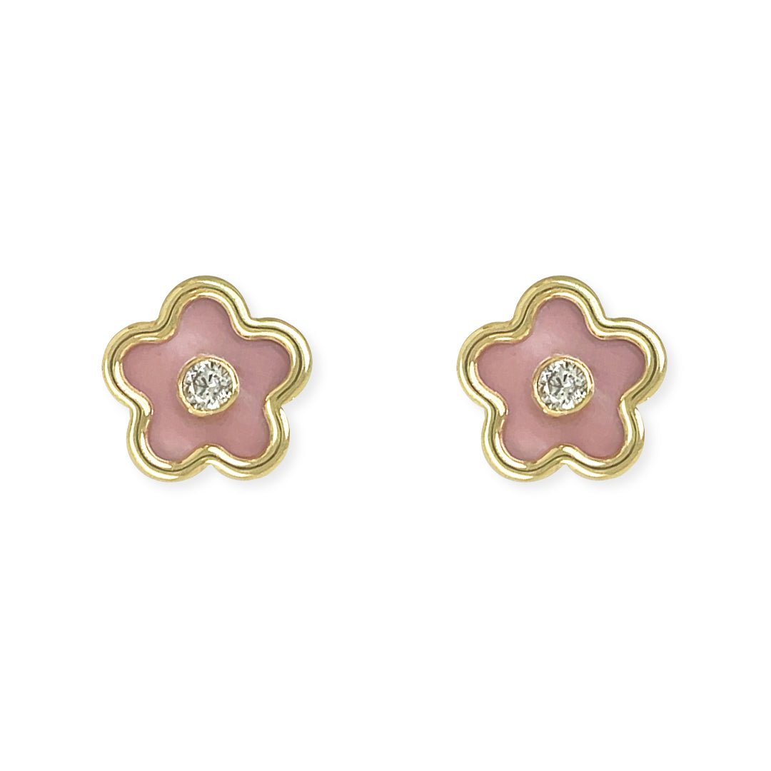 Pink Flower Earring - Baby FitaihiPink Flower Earring