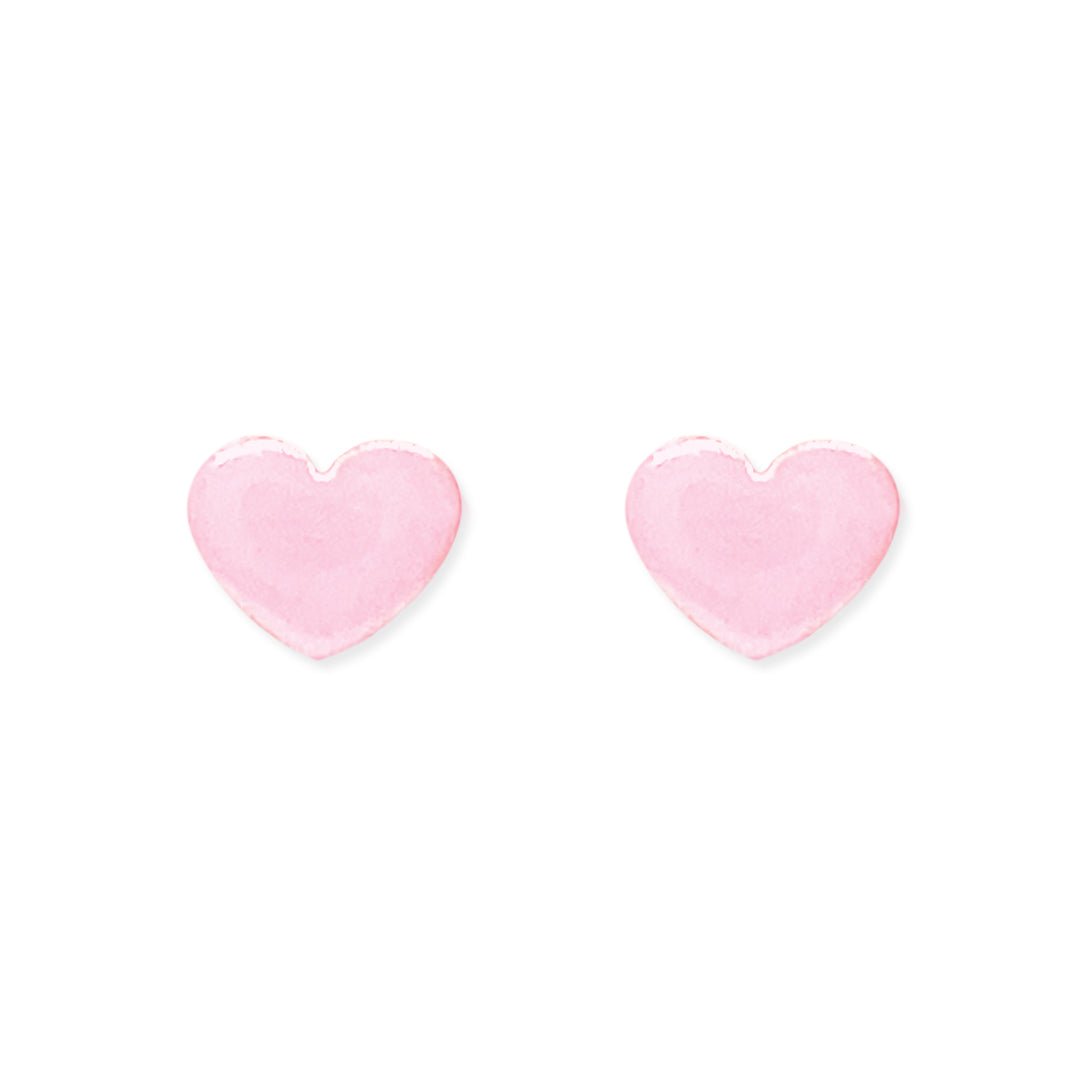 Pink Heart Earrings - Baby FitaihiPink Heart Earrings