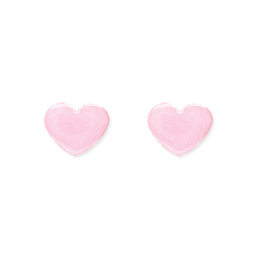 Pink Heart Earrings - Baby FitaihiPink Heart Earrings