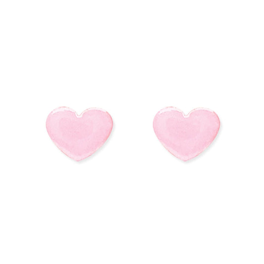 Pink Heart Earrings - Baby FitaihiPink Heart Earrings