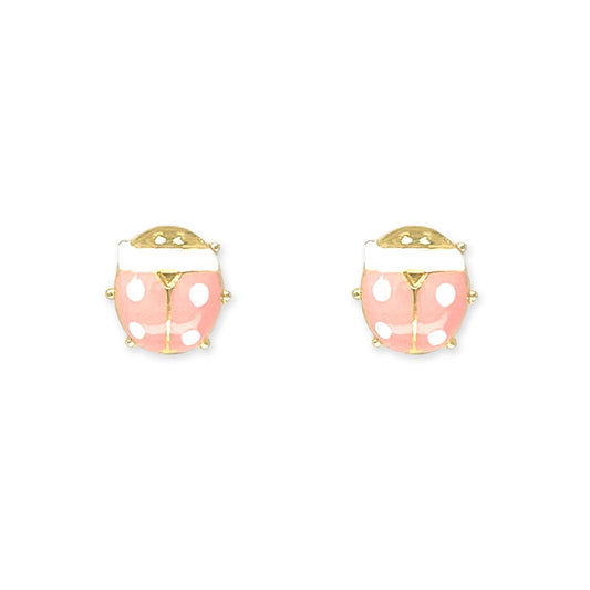 Pink Ladybird Earrings - Baby FitaihiPink Ladybird Earrings