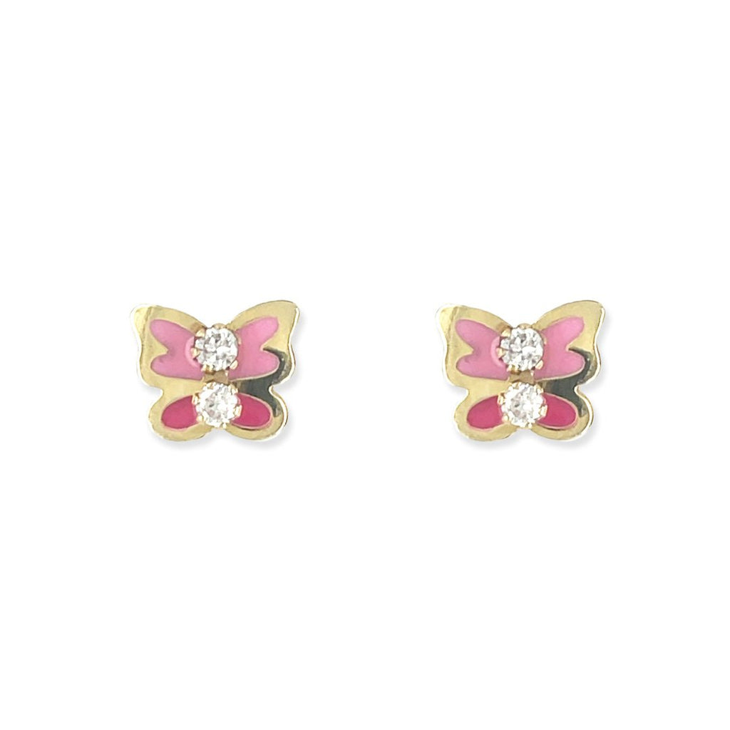 Pink & Red Butterfly Earrings - Baby FitaihiPink & Red Butterfly Earrings