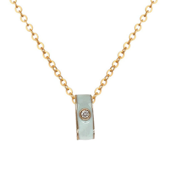 Pistachio Green Necklace - Baby FitaihiPistachio Green Necklace