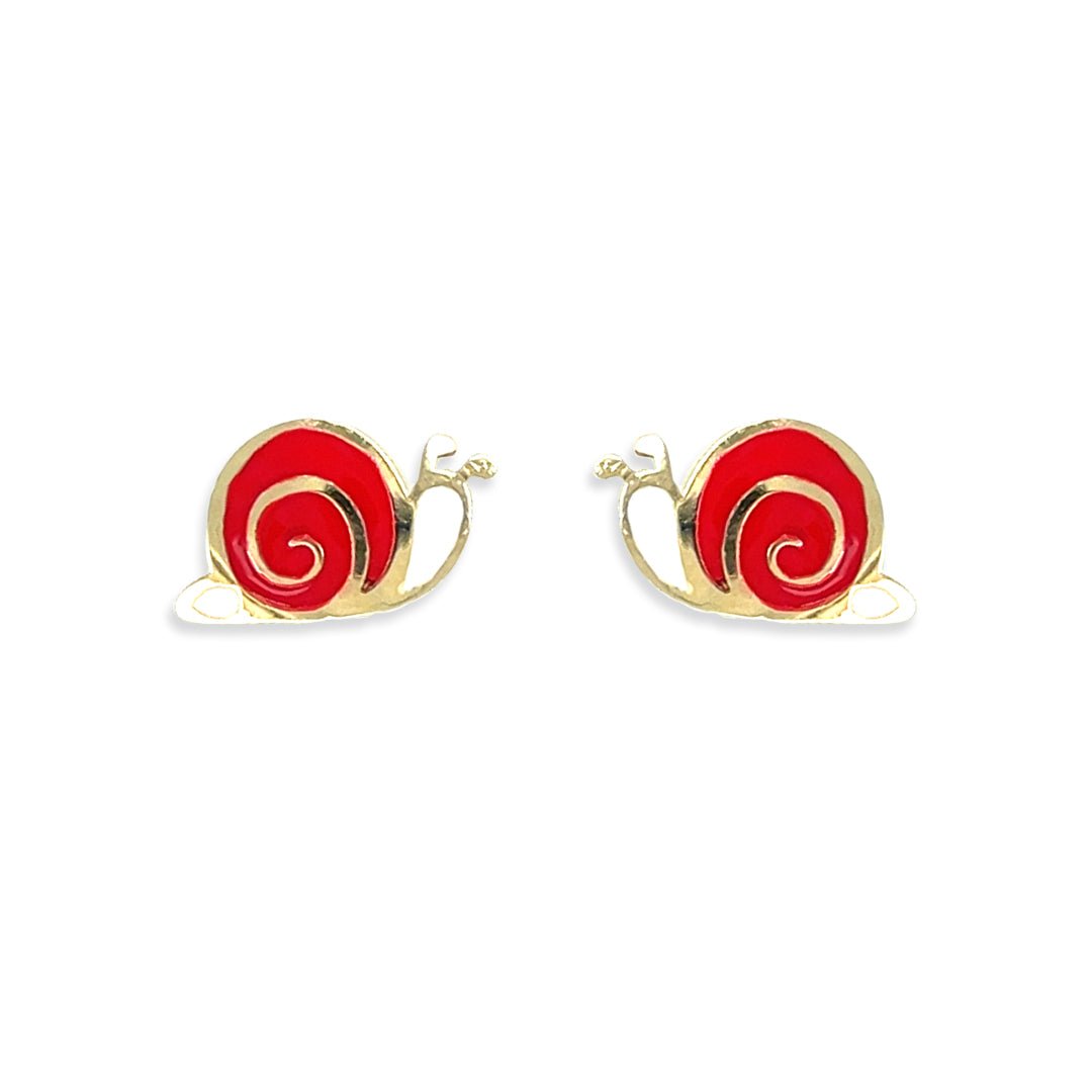 Red Snail Earrings - Baby FitaihiRed Snail Earrings