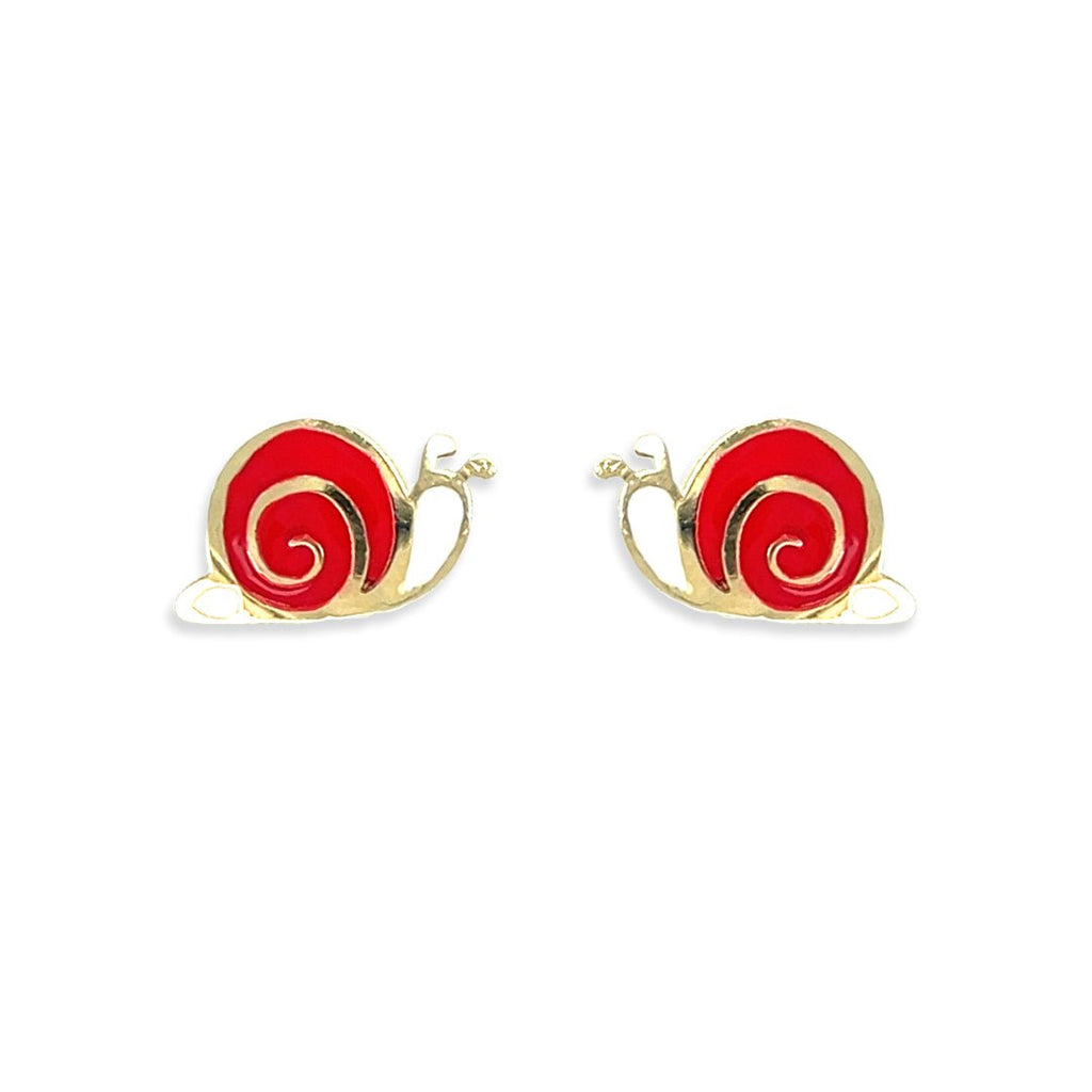 Red Snail Earrings - Baby FitaihiRed Snail Earrings