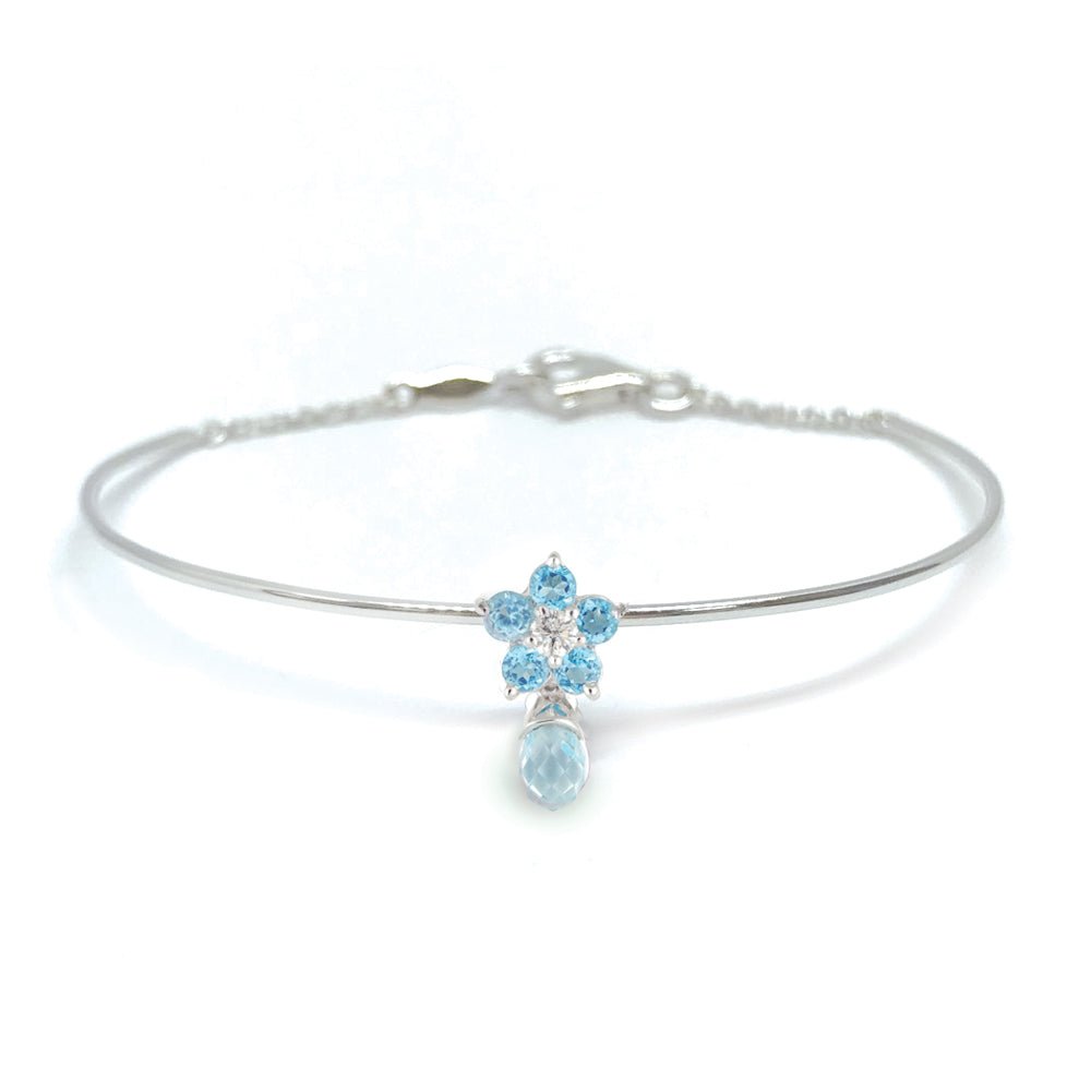 Roses Blue Sapphire Bracelet - Baby FitaihiRoses Blue Sapphire Bracelet