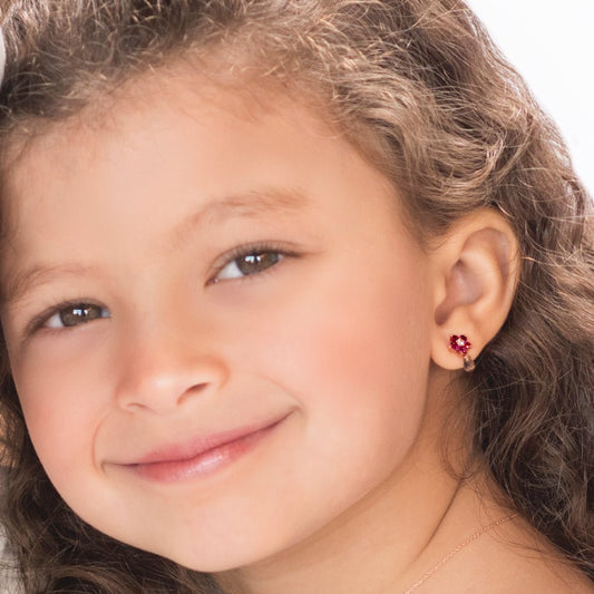 Roses Diamond & Tourmaline Earrings - Baby FitaihiRoses Diamond & Tourmaline Earrings