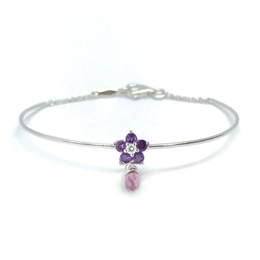 Roses Pink Sapphire Bracelet - Baby FitaihiRoses Pink Sapphire Bracelet