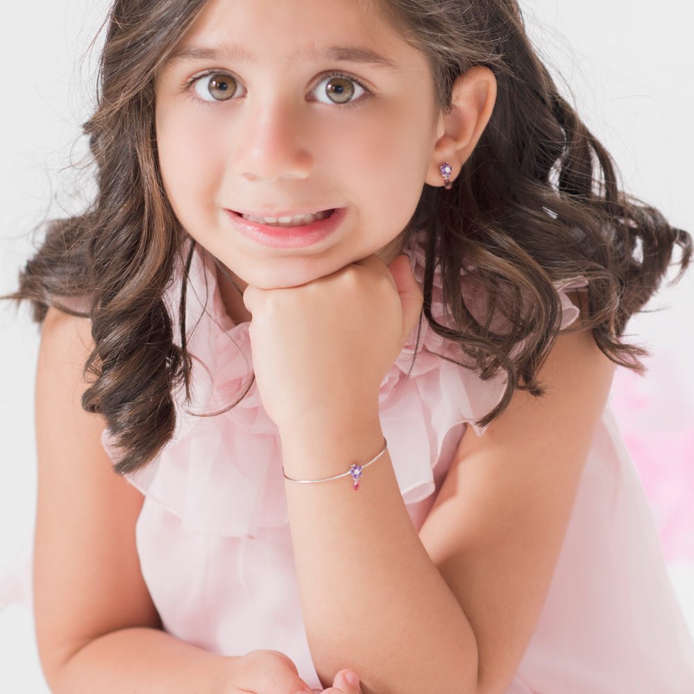 Roses Pink Sapphire Bracelet - Baby FitaihiRoses Pink Sapphire Bracelet