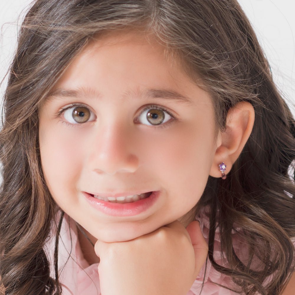 Roses Pink Sapphire Earrings - Baby FitaihiRoses Pink Sapphire Earrings