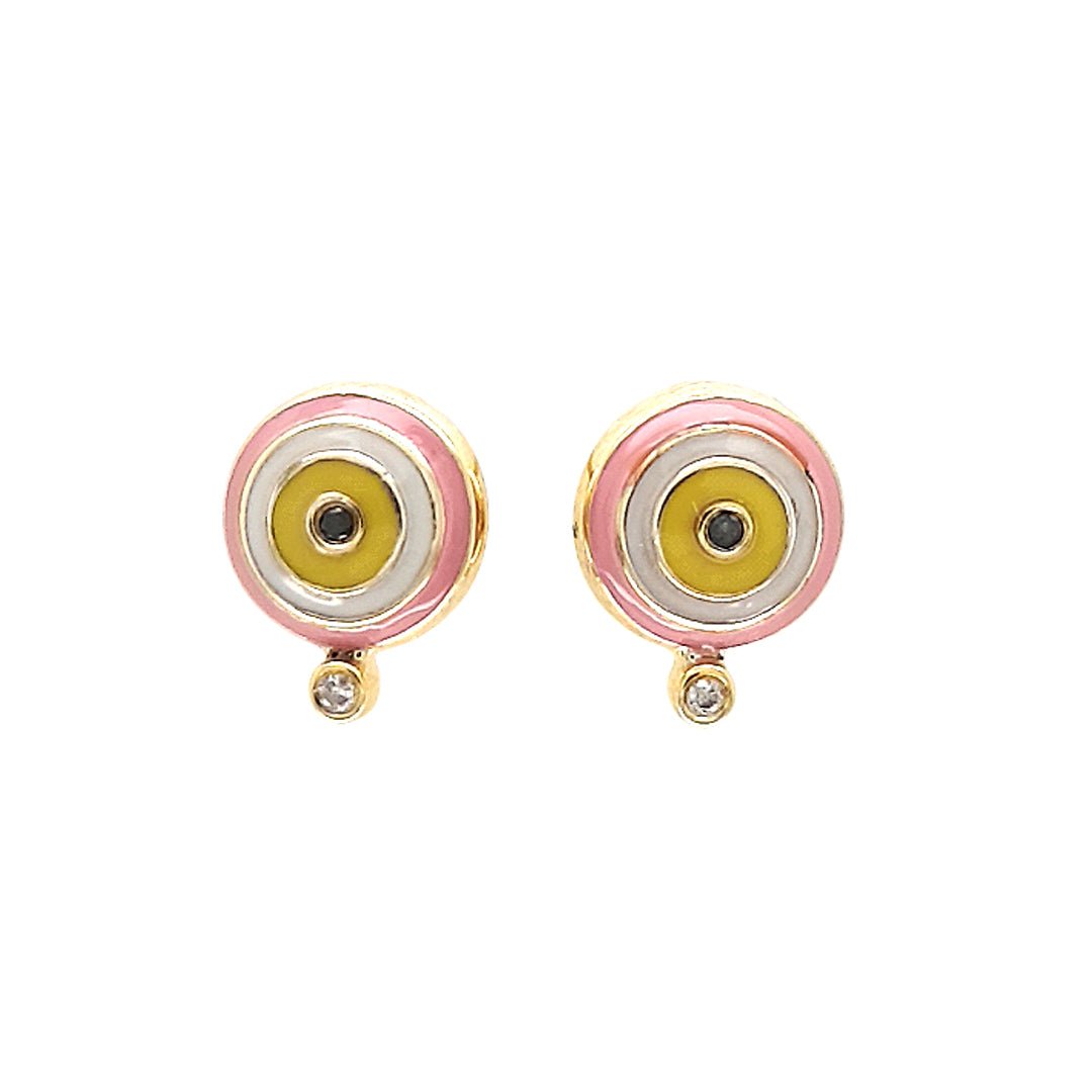 Round Layered Earrings - Baby FitaihiRound Layered Earrings