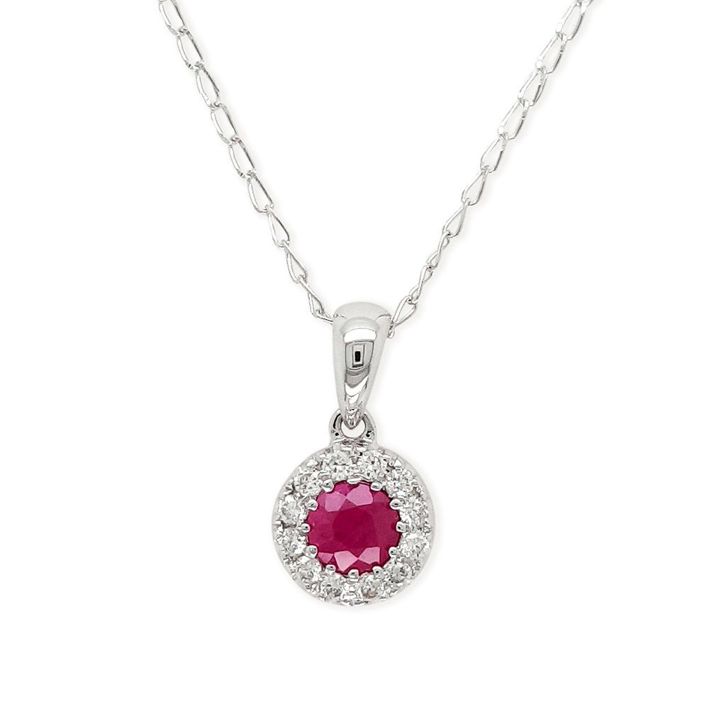 Ruby Round Necklace - Baby FitaihiRuby Round Necklace