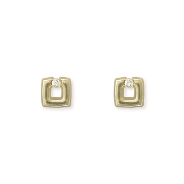 Square Diamond Earring - Baby FitaihiSquare Diamond Earring