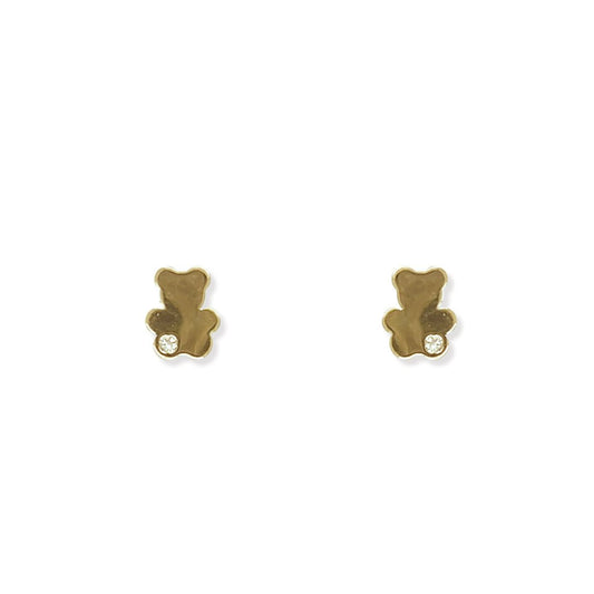 Teddy Bear Shape Gold an Diamond Set - Baby FitaihiTeddy Bear Shape Gold an Diamond Set