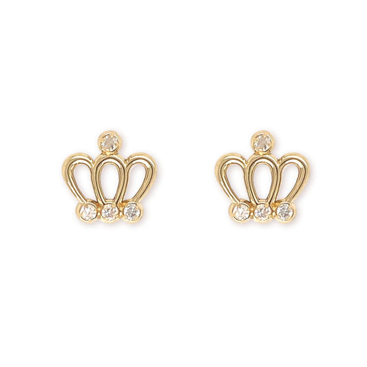 The Crown Diamond Studs - Baby FitaihiThe Crown Diamond Studs