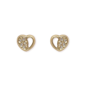 The Diamond Heart Studs - Baby FitaihiThe Diamond Heart Studs