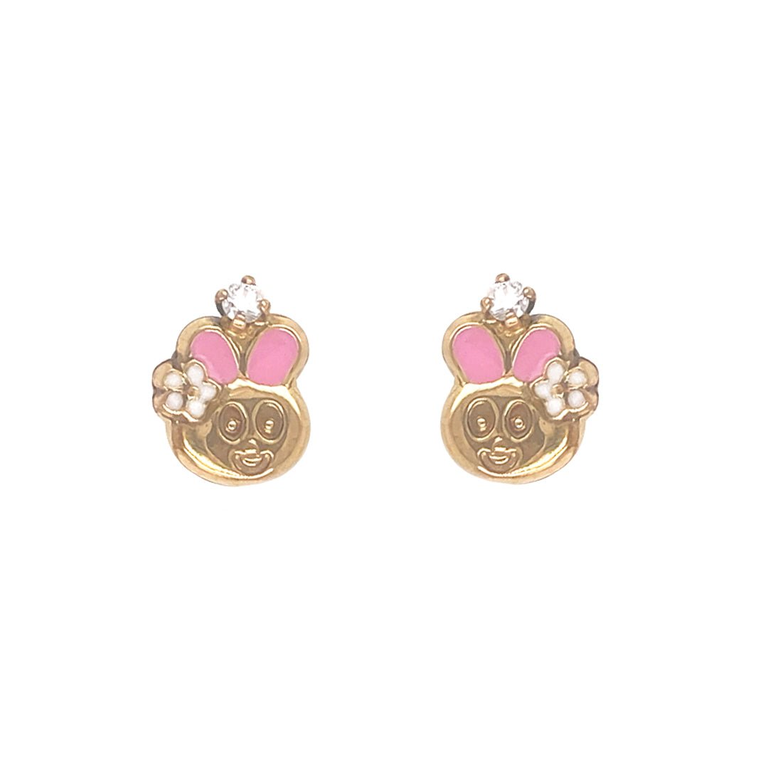 The Happy Rabbit Earrings - Baby FitaihiThe Happy Rabbit Earrings