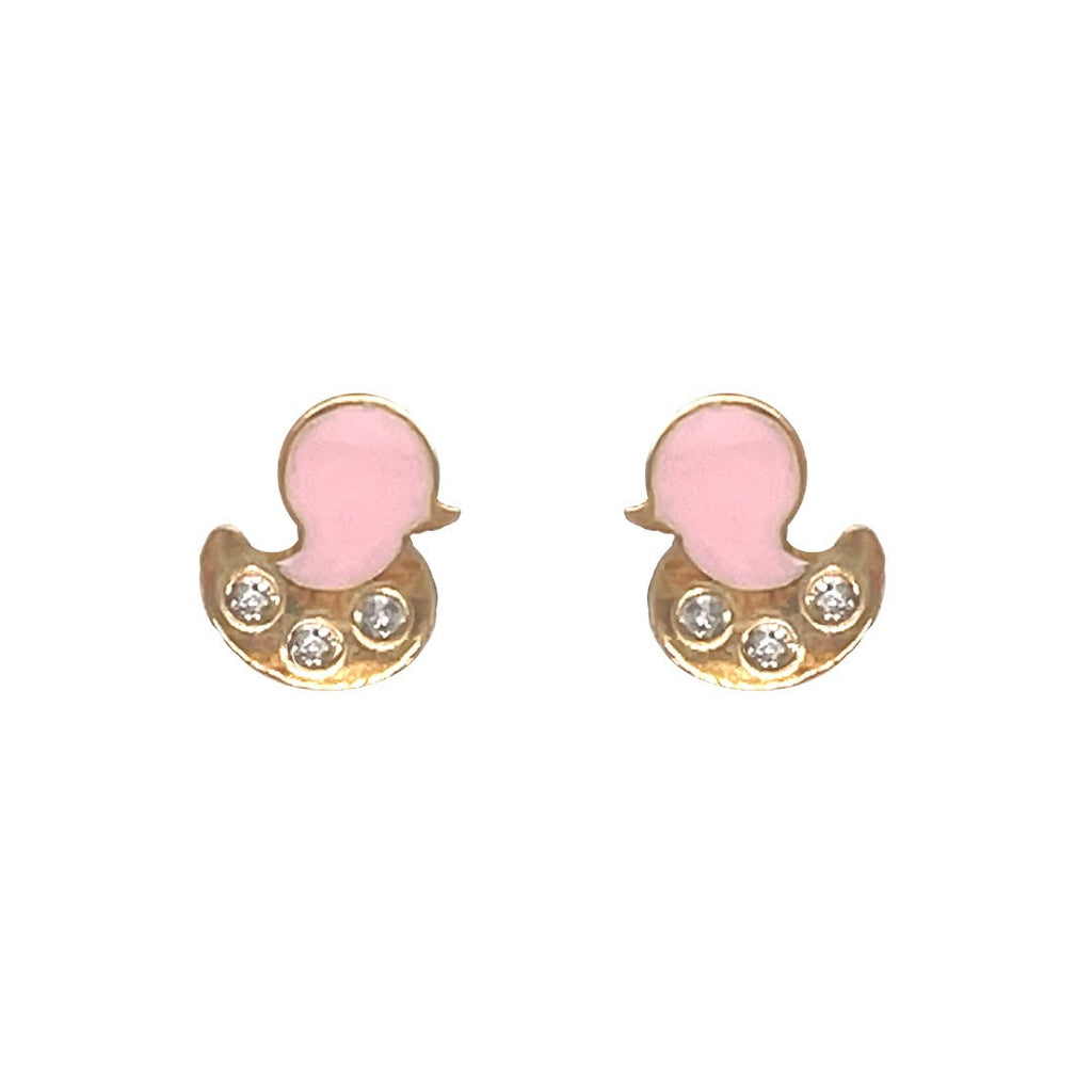 The Pink Duck Earrings - Baby FitaihiThe Pink Duck Earrings