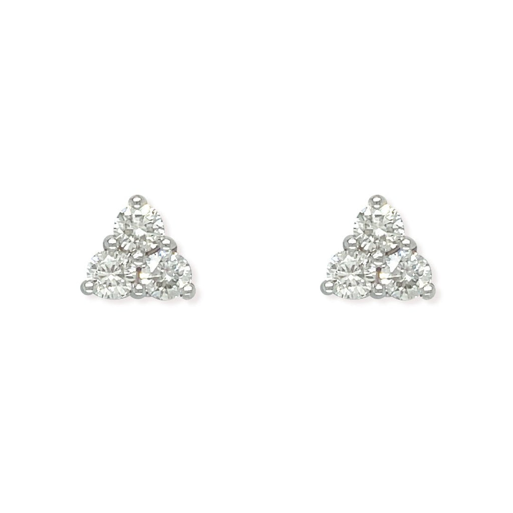 Triangle Diamond Earrings - Baby FitaihiTriangle Diamond Earrings