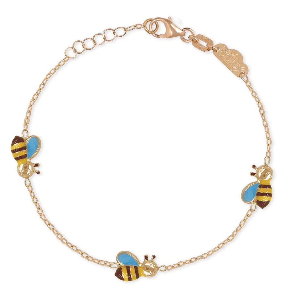 Triple Honey Bee Bracelet - Baby FitaihiTriple Honey Bee Bracelet