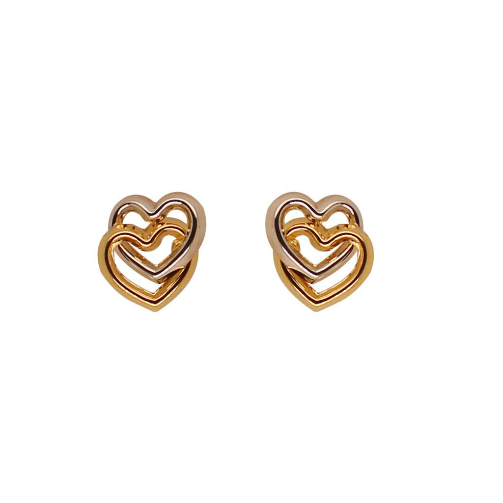 Twin Hearts Earrings - Baby FitaihiTwin Hearts Earrings