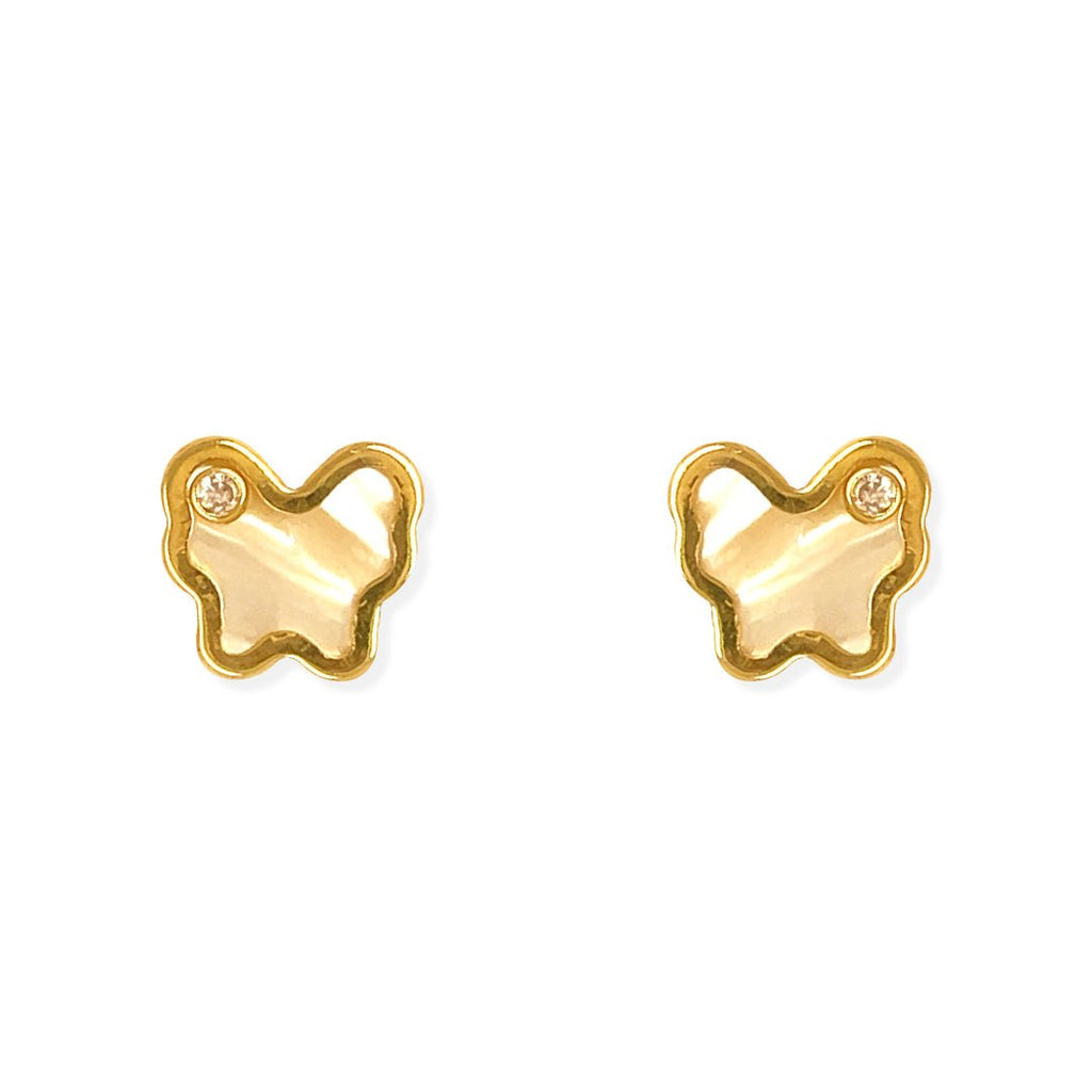 White Butterfly Earrings - Baby FitaihiWhite Butterfly Earrings