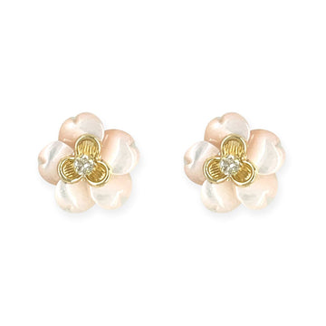 White Floral Earrings - Baby FitaihiWhite Floral Earrings