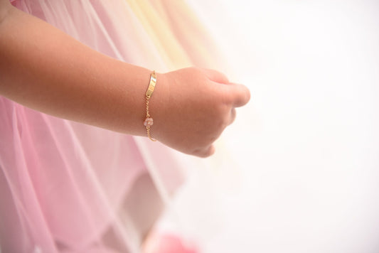 White Flower Bracelet - Baby FitaihiWhite Flower Bracelet