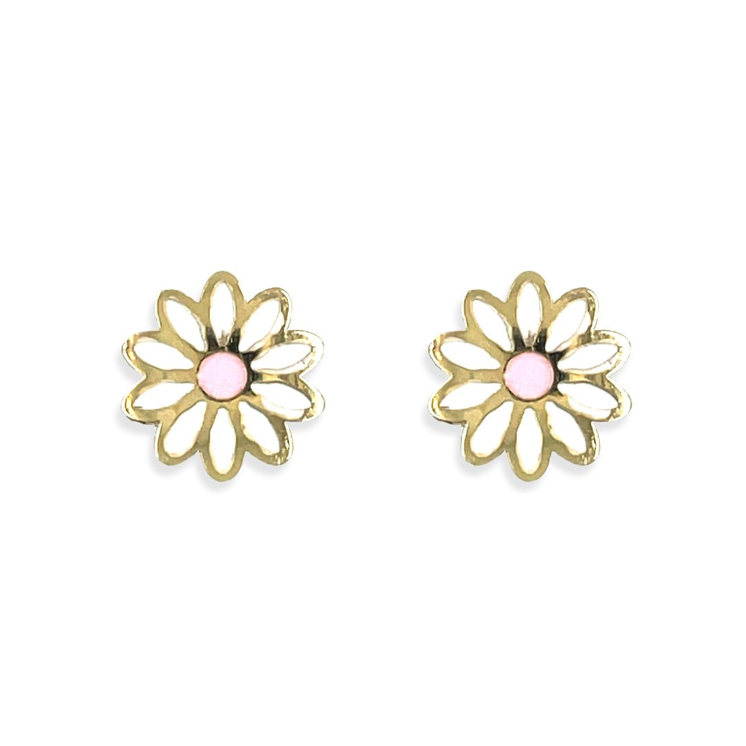 White Flower Earrings - Baby FitaihiWhite Flower Earrings