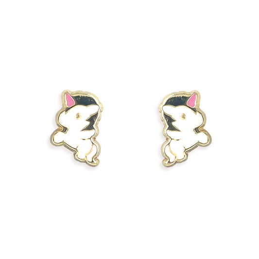 White Rhino Earrings - Baby FitaihiWhite Rhino Earrings